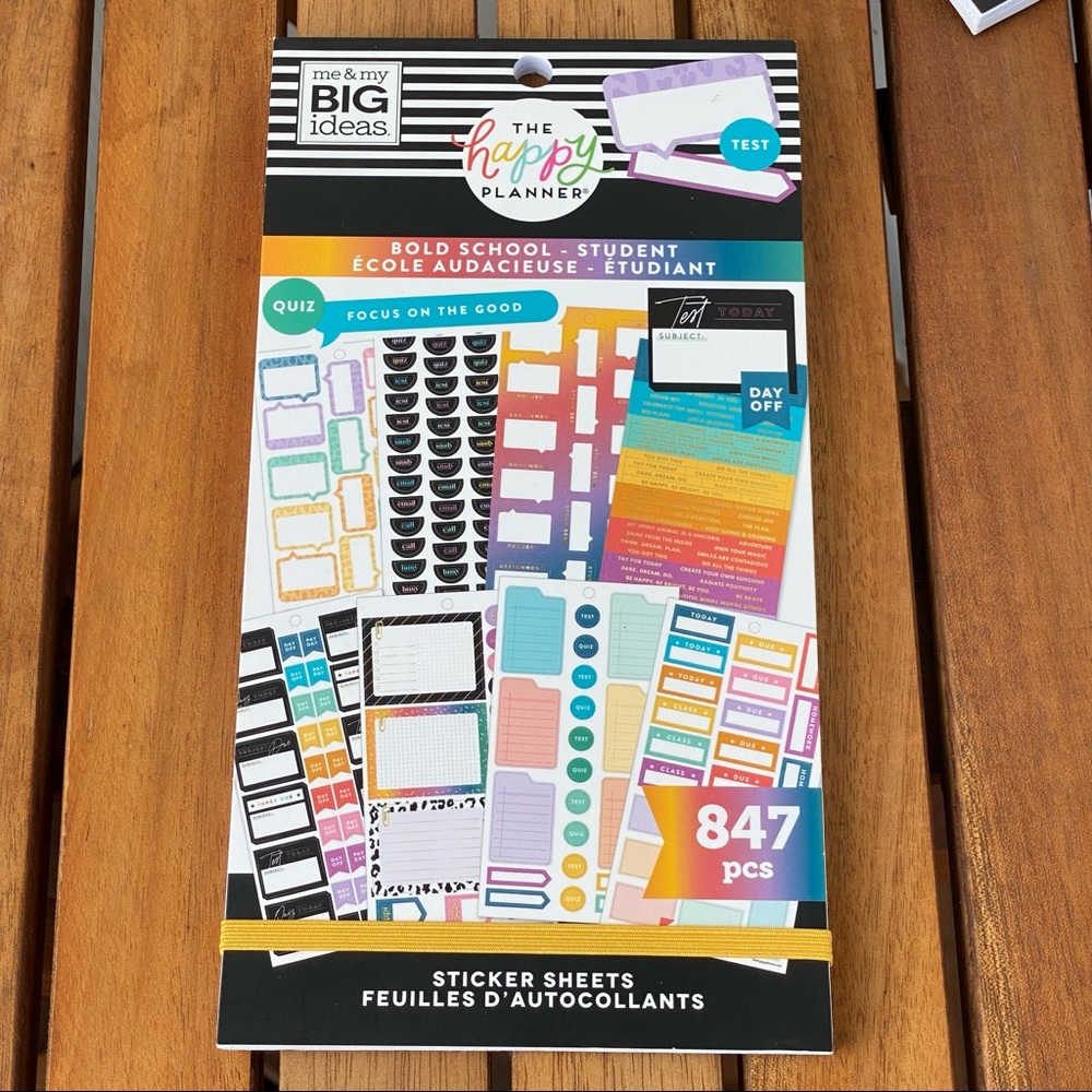 Bold school-Happy Planner stickers